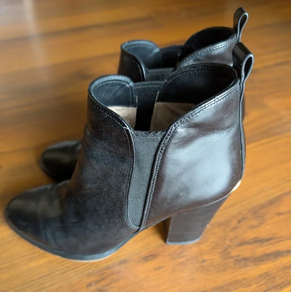 MICHAEL Michael Kors Evaline Heeled Booties Black Size 8.5 - Picture 2 of 10